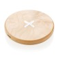 Gadżety reklamowe: 5W wood wireless charger, brown