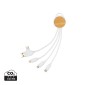 Gadżety reklamowe: RCS recycled plastic Ontario 6-in-1 round cable