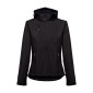 Gadżety reklamowe z logo dla firmy (THC ZAGREB WOMEN. Women's softshell with removable hood)