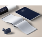 notes klejony z okładką, DL, 25 kartek