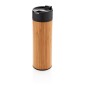 Gadżety reklamowe: Bogota vacuum bamboo coffee mug, brown