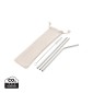 Gadżety reklamowe: Reusable stainless steel 3 pcs straw set
