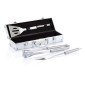 Gadżety reklamowe: 3 pcs barbecue set in aluminium box, silver