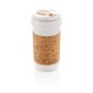 Gadżety reklamowe: ECO PLA 400ml can with cork sleeve, white