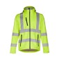 Gadżety reklamowe z logo dla firmy (THC ZAGREB WORK. High-visibility softshell jacket for men, with removable hood)