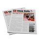 Gazetka reklamowa szyta, do połączenia  stron używane są zszywki, A5, 8 stron