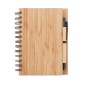 Bamboo notebook with pen