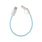 Gadżety reklamowe: 3-in-1 flowing light cable, blue