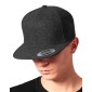 Czapka z daszkiem Melton Wool Snapback, Flexfit 6689M