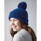 Dziecięca czapka z pomponem Reflective Bobble , Beechfield B406b