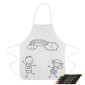 Gadżety reklamowe: apron + wax crayons 