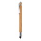 Gadżety reklamowe: Bamboo stylus pen, brown