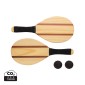 Gadżety reklamowe: Wooden frescobol tennis set