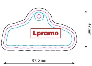 Zapachy samochodowe z Waszą reklamą, forma lpf1175