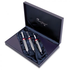 Gadżety reklamowe: club nautic 3 pcs set/ pen+fountain pen+propelling pencil