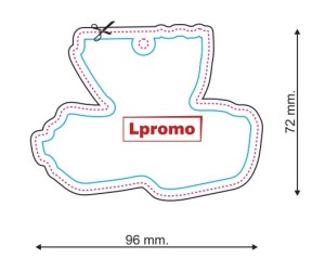 Zawieszki samochodowe zapachowe, forma lpf143