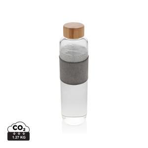 Gadżety reklamowe: Impact borosilicate glass bottle with bamboo lid