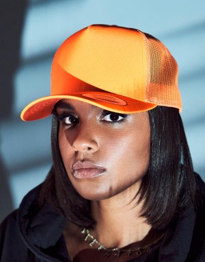 Czapka z daszkiem Neon Retro Trucker, Flexfit 6506NT