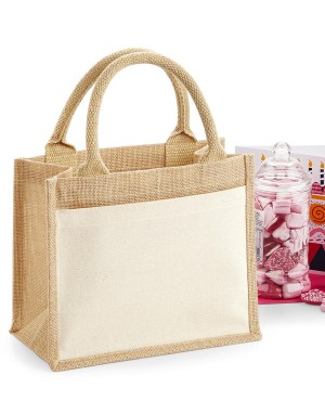 Torba z juty z bawełnianą kieszenią , Westford Mill W425