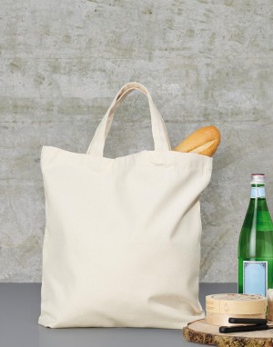 Torba Bawełniana Canvas - Krótkie Uchwyty, SG Accessories - BAGS (Ex JASSZ Bags) CC-3842-SH