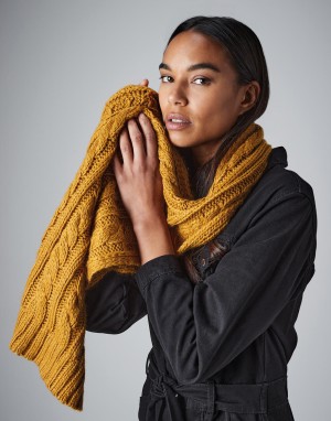 Szalik Cable Knit Melange, Beechfield B499