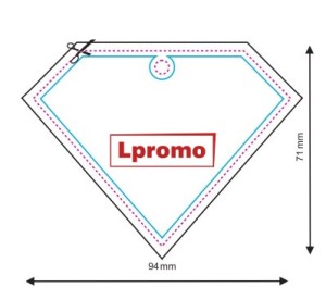 Zapachy samochodowe z logo, diament