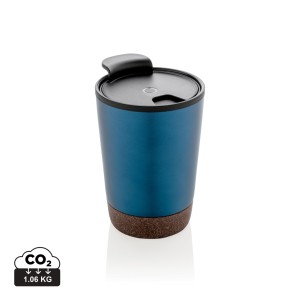 Gadżety reklamowe: GRS RPP stainless steel cork coffee tumbler