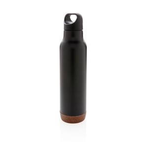 Gadżety reklamowe: Cork leakproof vacuum flask, black