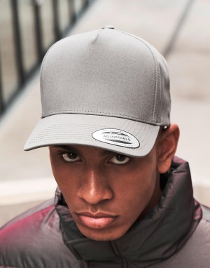 Czapka z daszkiem 5-Panel Curved Classic Snapback, Flexfit 7707