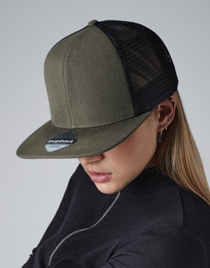 Czapka 6-panelowa Original Flat Peak Trucker, Beechfield B664