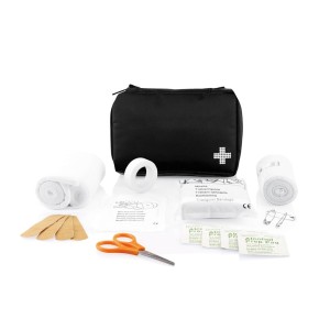 Gadżety reklamowe: Mail size first aid kit, black