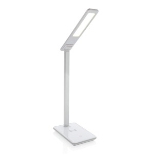 Gadżety reklamowe: 5W Wireless Charging Desk Lamp, white