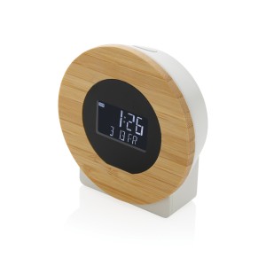 Gadżety reklamowe: Utah RCS rplastic and bamboo LCD desk clock