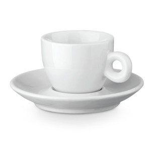 Gadżety reklamowe z logo dla firmy (PRESSO. Ceramic coffee cup and saucer)
