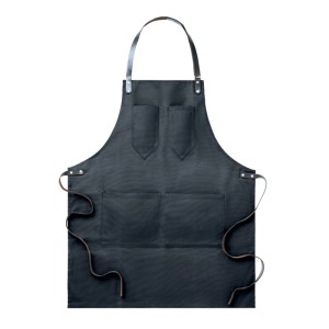 Apron in leather