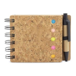 Gadżety reklamowe: cork notebook pagemarker