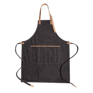 Gadżety reklamowe: Deluxe canvas chef apron, black