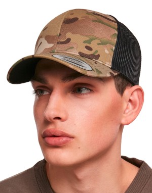 Czapka z daszkiem Retro Trucker Multicam®, Flexfit 6606MC