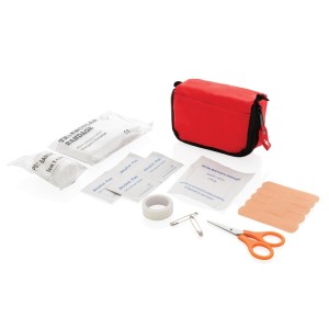 Gadżety reklamowe: First aid set in pouch, red/white