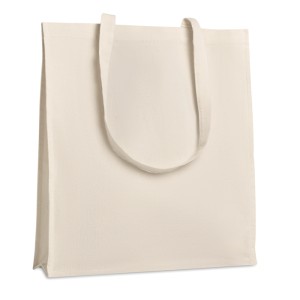 Shopping bag with gusset