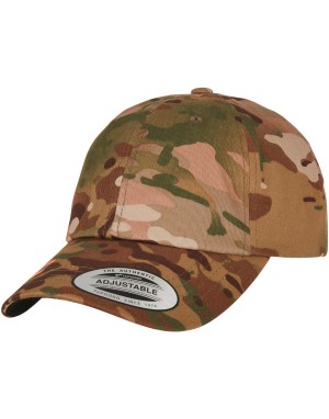 Czapka z daszkiem Low Profile Cotton Multicam®, Flexfit 6245MC