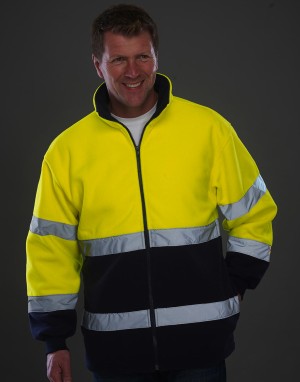 Dwukolorowa kurtka z polaru Fluo, Yoko HVK10B