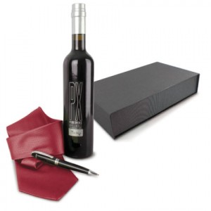 Gadżety reklamowe: muscat wine + tie + ballpen gift case