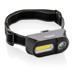 Gadżety reklamowe: COB en LED headlight, black