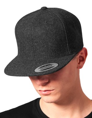 Czapka z daszkiem Melton Wool Snapback, Flexfit 6689M