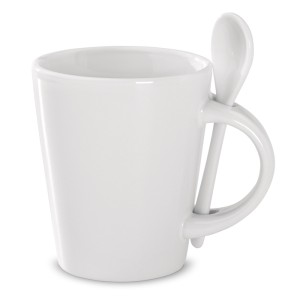 Sublimation mug with spoon