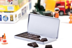 Pudełko na czekoladę w kolorze białym, 190 x 95 x 10 mm 