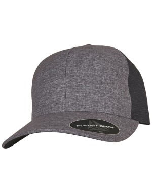 Czapka z daszkiem Flexfit Delta® Carbon– 2 Tone, Flexfit 180T