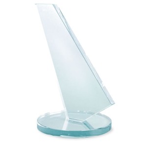 Gadżety reklamowe: sailing shaped glass trophée