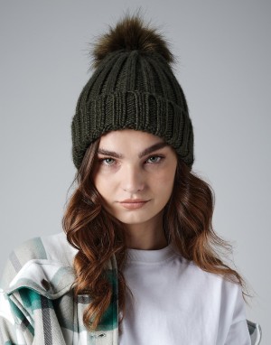 Czapka z pomponem Chunky, Beechfield B413